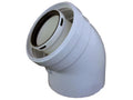 Cot evacuare gaze arse condensatie D=60/100 - 45 grade
