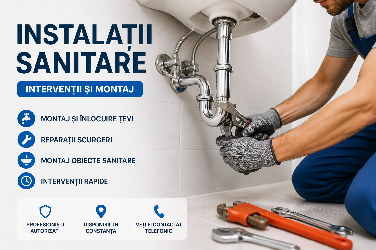 Instalații sanitare – intervenții și montaj - Solicita Oferta
