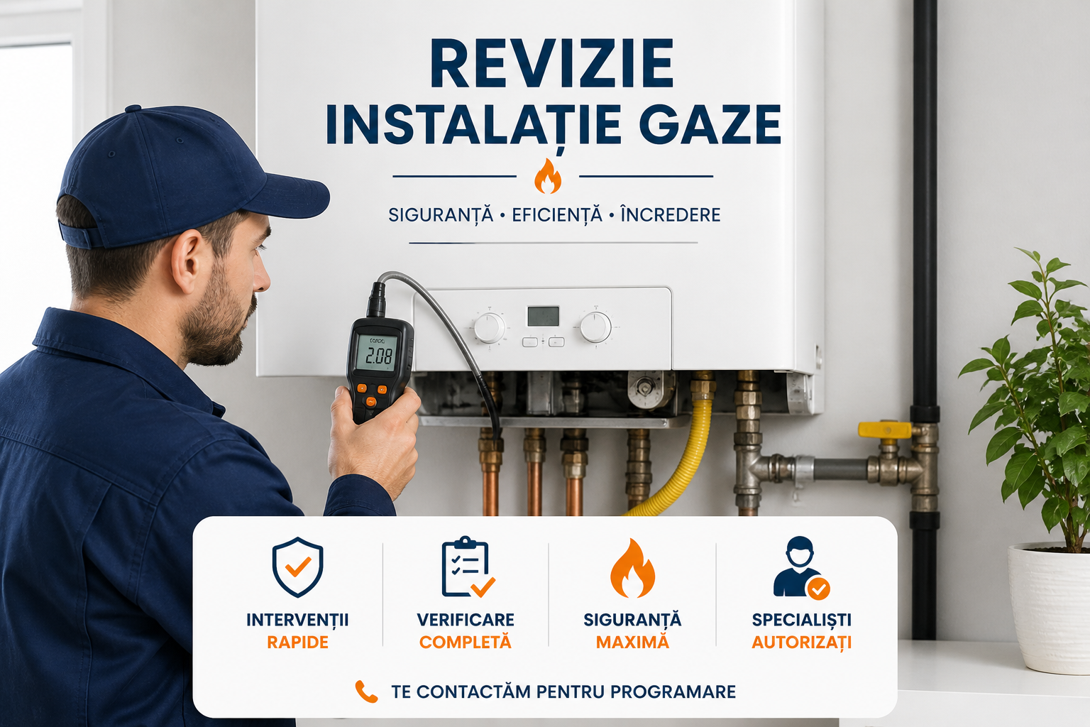 Verificari si Revizii centrale instalatii gaz– Solicita oferta