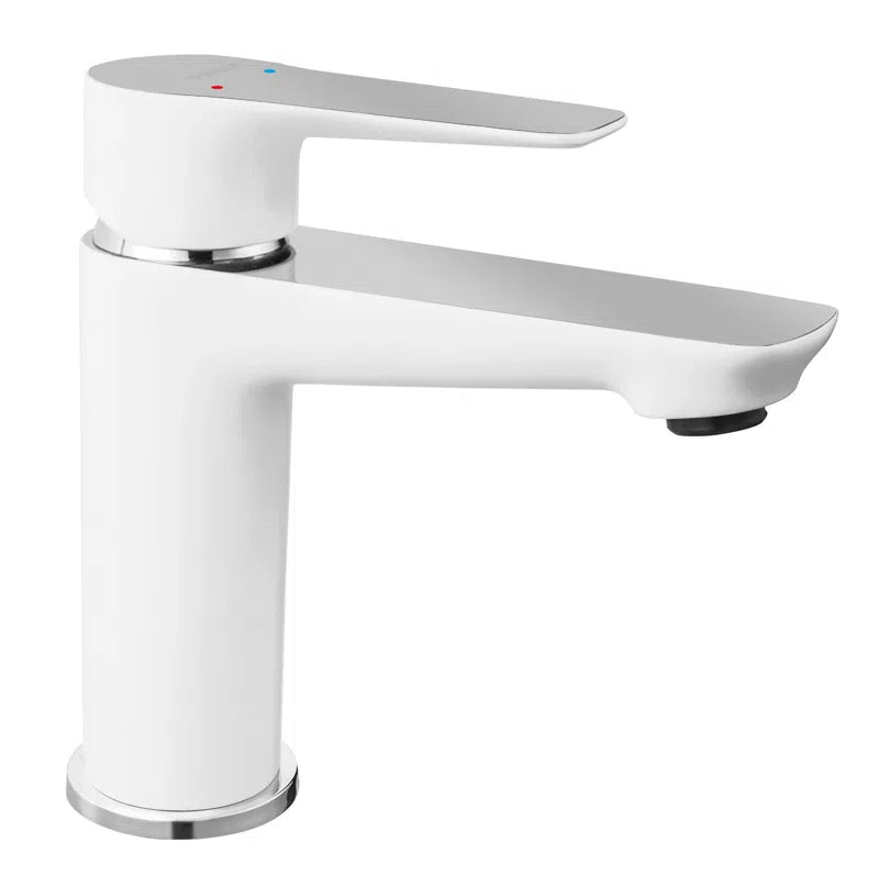 FERRO ADORE WHITE-CHROME Baterie stativă lavoar cu ventil
