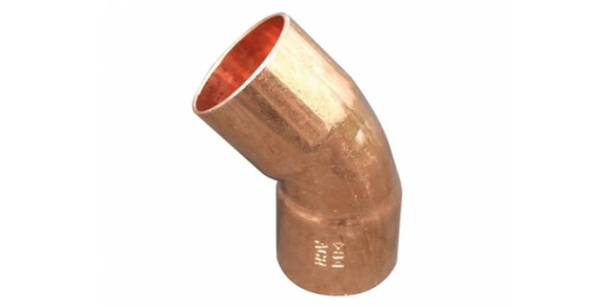 Cot cupru lipire MM – cot 45° pentru țevi cupru