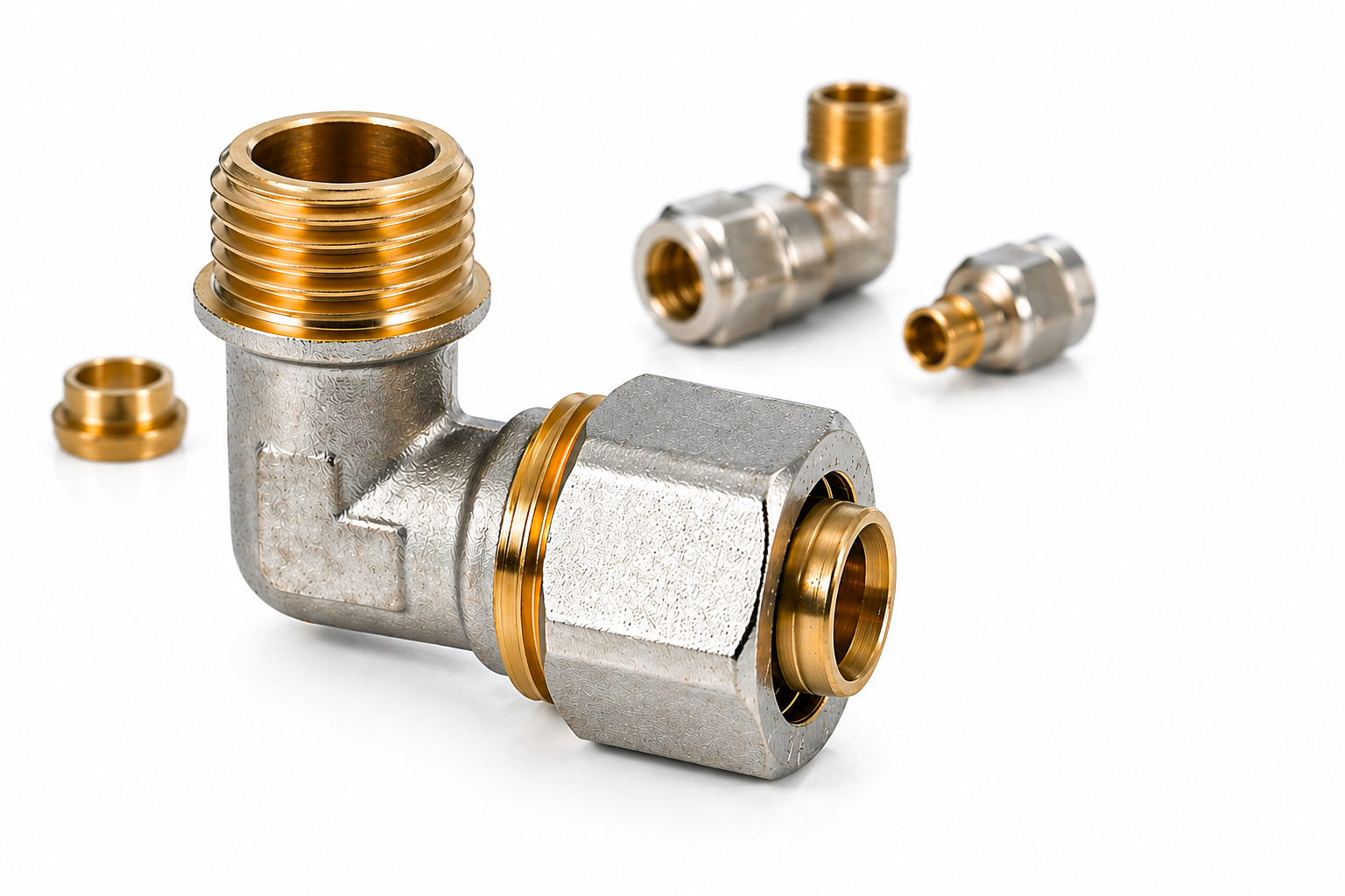 Cot strangere pentru teava multistrat, pexal filet exterior 16 x 1 / 2"