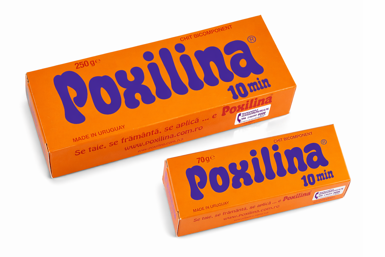 Adeziv Poxilina, de reparare, actionare rapida, gri