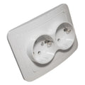 Priza dubla cu contact de protectie - montaj incastrat SPN1004