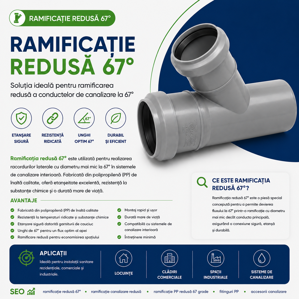Ramificație redusă PP 67°